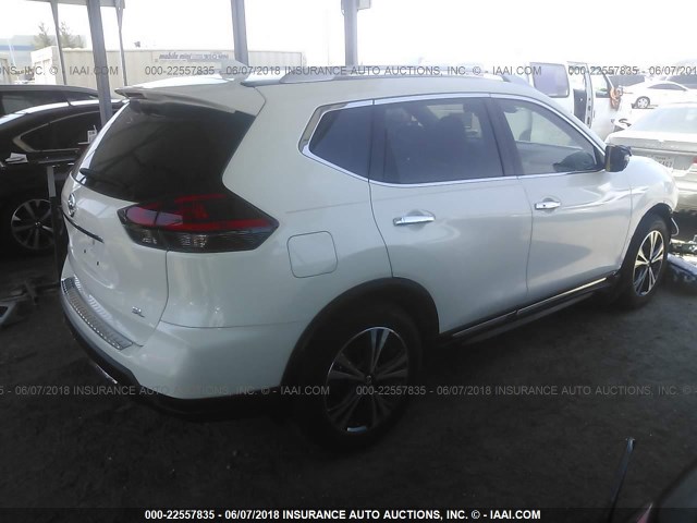 5N1AT2MT2HC809551 - 2017 NISSAN ROGUE S/SL WHITE photo 4