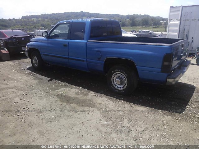 3B7HC12YXYG157142 - 2000 DODGE RAM 1500 BLUE photo 3