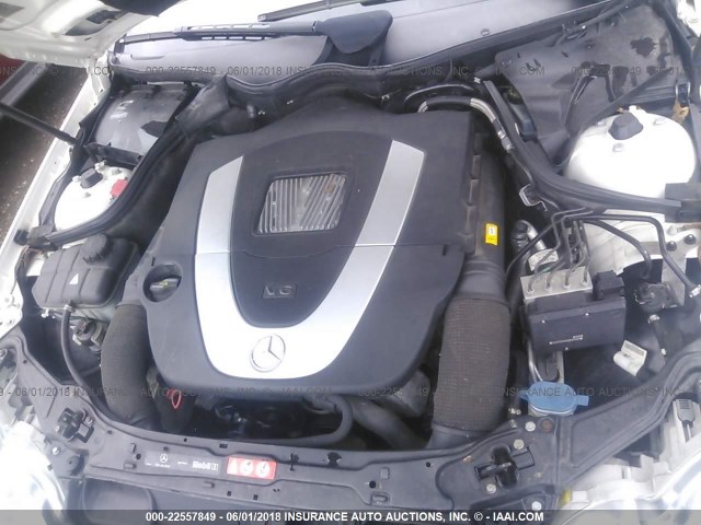 WDBRF92H87F895837 - 2007 MERCEDES-BENZ C 280 4MATIC WHITE photo 10