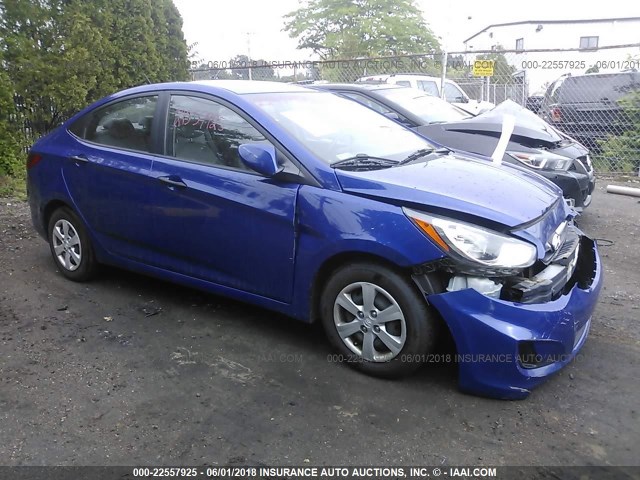 KMHCT4AE7CU053566 - 2012 HYUNDAI ACCENT GLS/GS BLUE photo 1