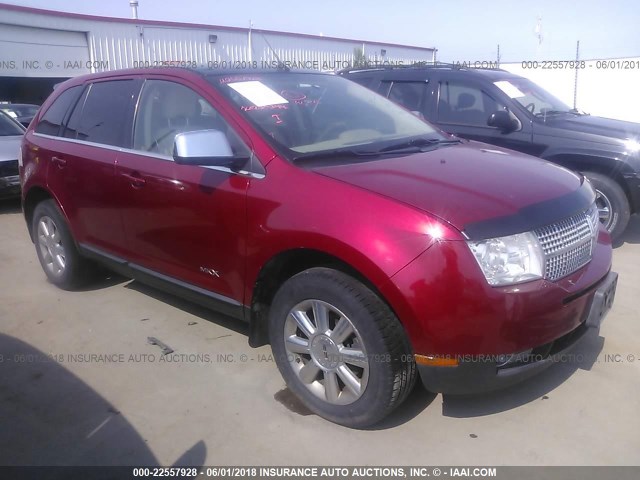 2LMDU88C97BJ36722 - 2007 LINCOLN MKX RED photo 1