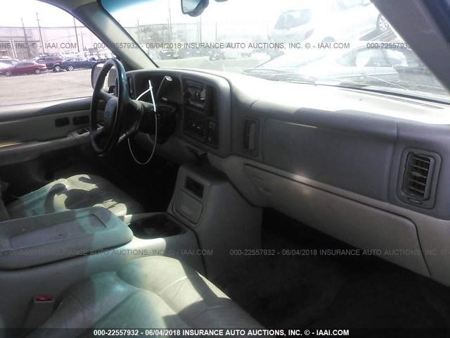 1GNEC16T62J299776 - 2002 CHEVROLET SUBURBAN C1500 BLUE photo 5