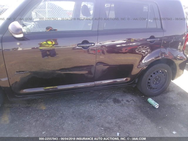 JTLZE4FE3CJ001911 - 2012 TOYOTA SCION XB BURGUNDY photo 6