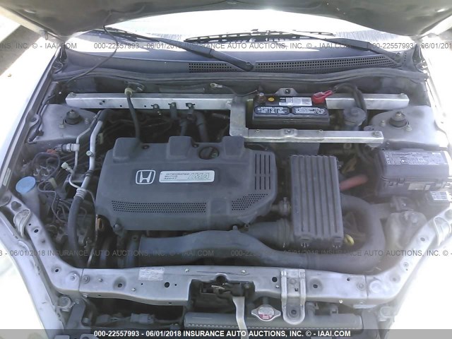 JHMZE14792T001153 - 2002 HONDA INSIGHT SILVER photo 10