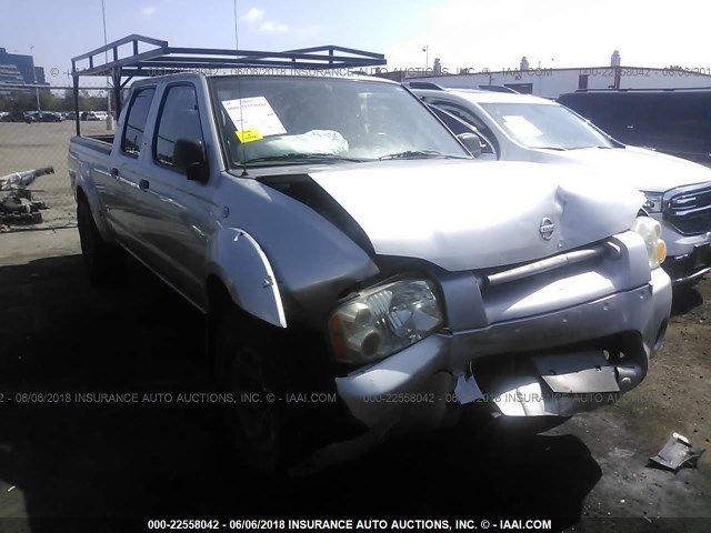 1N6ED29X64C474686 - 2004 NISSAN FRONTIER CREW CAB XE V6 SILVER photo 1