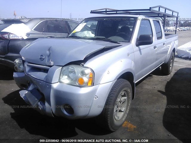 1N6ED29X64C474686 - 2004 NISSAN FRONTIER CREW CAB XE V6 SILVER photo 2