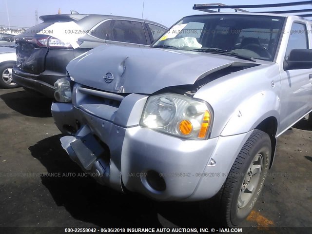 1N6ED29X64C474686 - 2004 NISSAN FRONTIER CREW CAB XE V6 SILVER photo 6