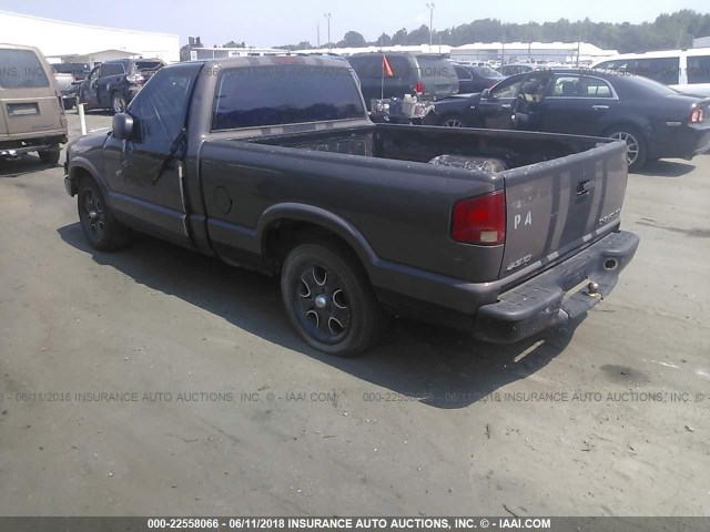 1GCCS1449XK155767 - 1999 CHEVROLET S TRUCK S10 BROWN photo 3