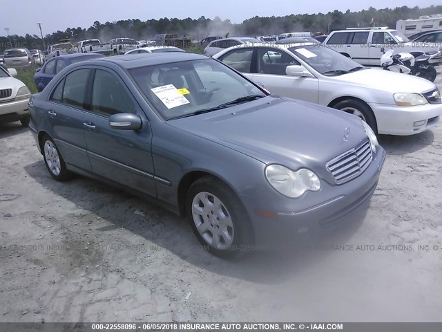 WDBRF84J75F690632 - 2005 MERCEDES-BENZ C 320 4MATIC BLUE photo 1