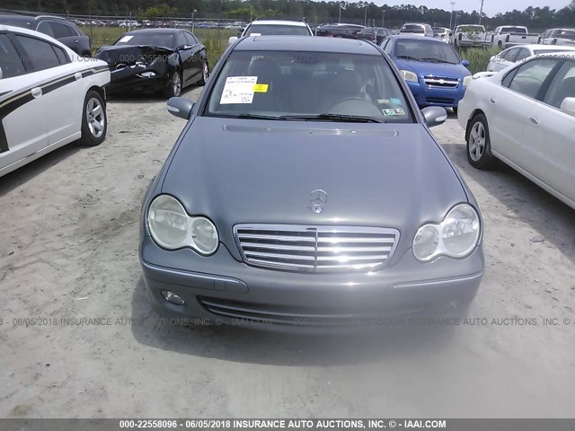 WDBRF84J75F690632 - 2005 MERCEDES-BENZ C 320 4MATIC BLUE photo 6