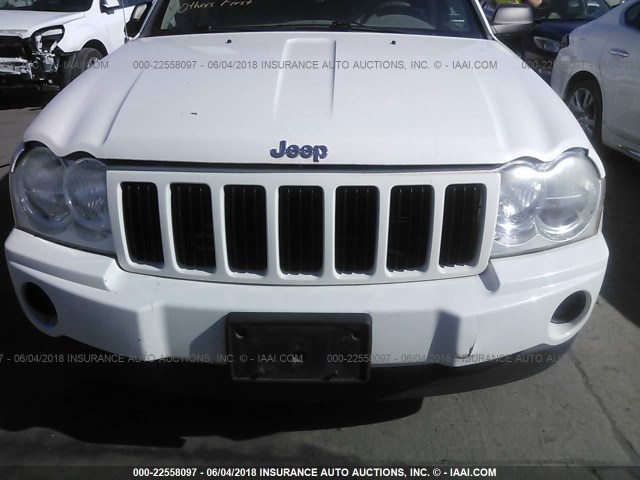 1J4GR48K46C154715 - 2006 JEEP GRAND CHEROKEE LAREDO/COLUMBIA/FREEDOM 白色 照片 6