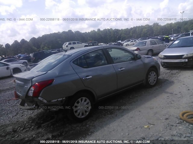 3N1CN7AP2CL847938 - 2012 NISSAN VERSA S/SV/SL GRAY photo 4