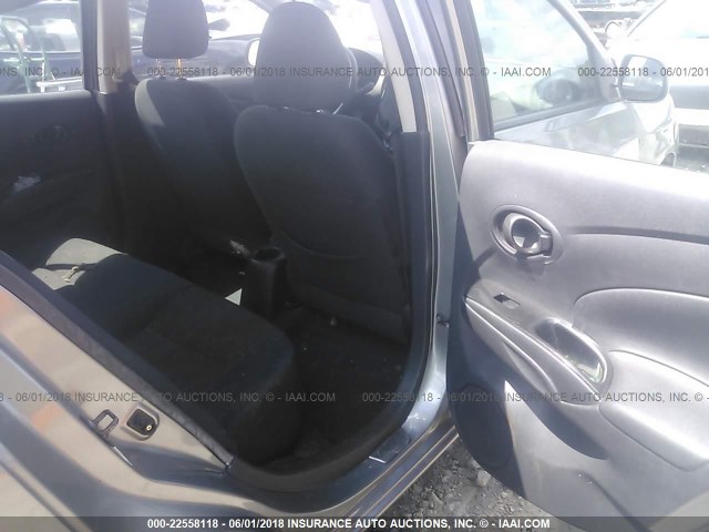 3N1CN7AP2CL847938 - 2012 NISSAN VERSA S/SV/SL GRAY photo 8