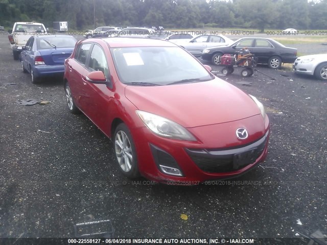 JM1BL1H61A1133165 - 2010 MAZDA 3 S RED photo 1