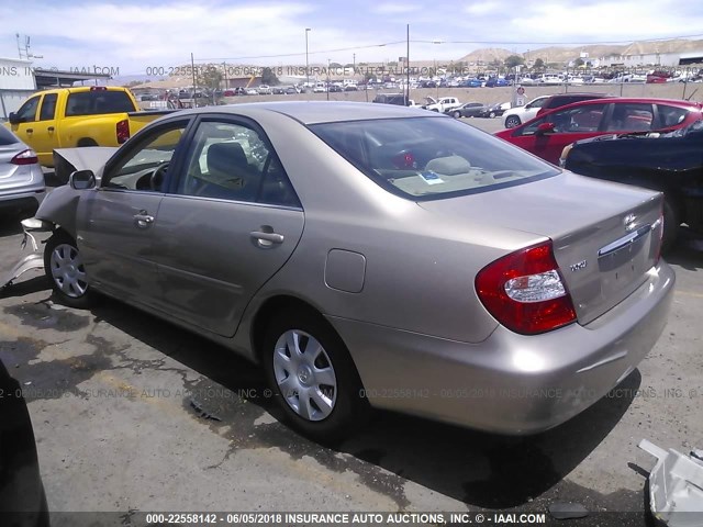 4T1BE32K53U727475 - 2003 TOYOTA CAMRY LE/XLE/SE Bej foto 3