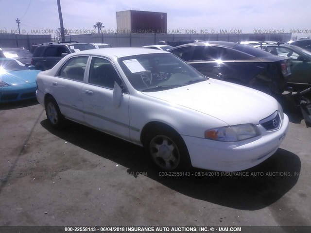 1YVGF22C925266570 - 2002 MAZDA 626 LX WHITE photo 1