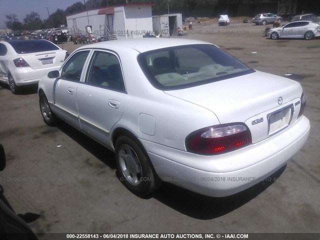 1YVGF22C925266570 - 2002 MAZDA 626 LX WHITE photo 3