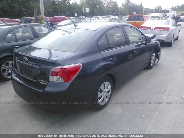 JF1GJAA61DH029962 - 2013 SUBARU IMPREZA GRAY photo 4