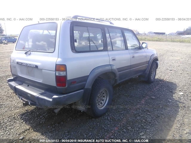 JT3FJ80W5N0043772 - 1992 TOYOTA LAND CRUISER FJ80 SILVER photo 4