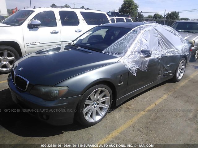 WBAHL83566DT05159 - 2006 BMW 750 I GRAY photo 2