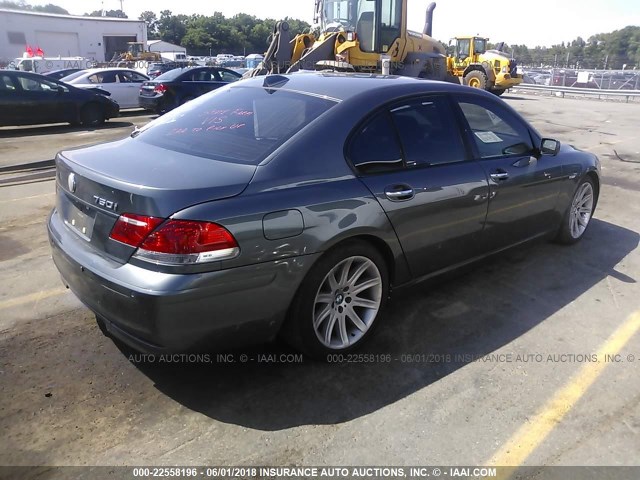 WBAHL83566DT05159 - 2006 BMW 750 I GRAY photo 4
