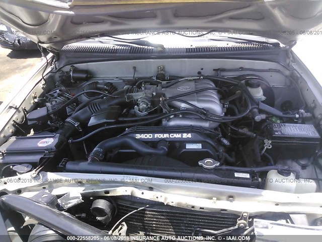 5TEHN72N02Z898267 - 2002 TOYOTA TACOMA DOUBLE CAB 银色 照片 10