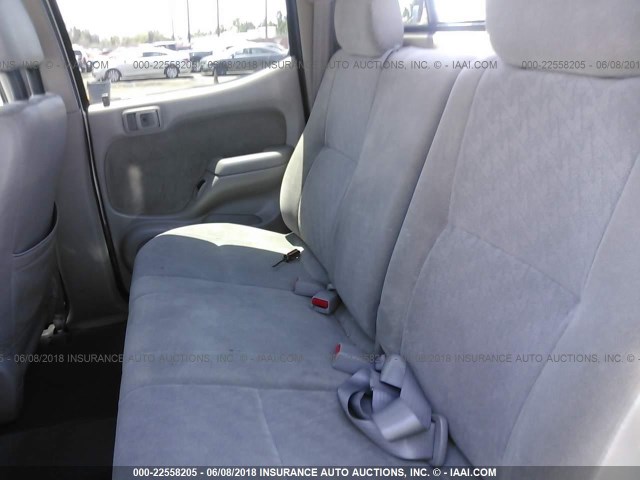 5TEHN72N02Z898267 - 2002 TOYOTA TACOMA DOUBLE CAB 银色 照片 8