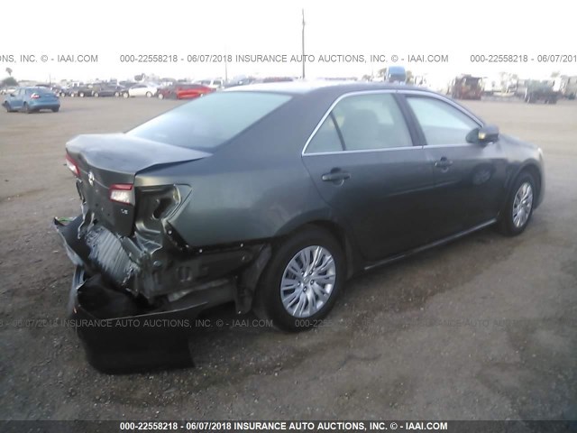 4T4BF1FK5CR207018 - 2012 TOYOTA CAMRY SE/LE/XLE 绿色 照片 4