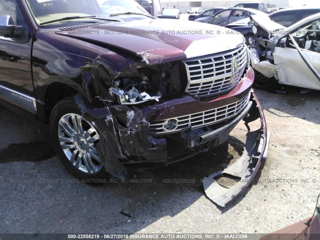 5LMJJ2H50AEJ00285 - 2010 LINCOLN NAVIGATOR 栗色 照片 6