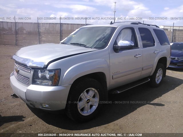 1GNSKBE08BR241530 - 2011 CHEVROLET TAHOE K1500 LT SILVER photo 2