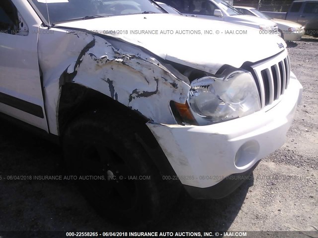 1J4GS48K36C166732 - 2006 JEEP GRAND CHEROKEE LAREDO/COLUMBIA/FREEDOM 白色 照片 6