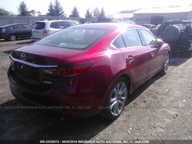 JM1GJ1V58F1183110 - 2015 MAZDA 6 TOURING RED photo 4