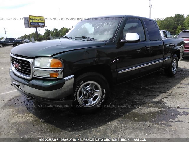 2GTEC19VX21204121 - 2002 GMC NEW SIERRA C1500 GREEN photo 2