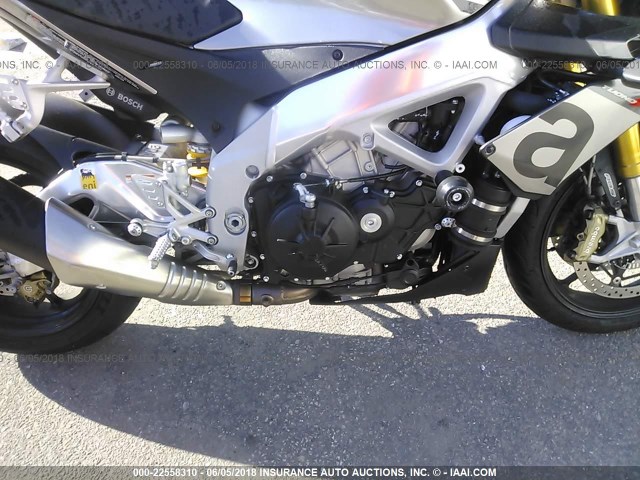 ZD4TYU001GS000119 - 2016 APRILIA TUONO V4 1100 RR GRAY photo 8