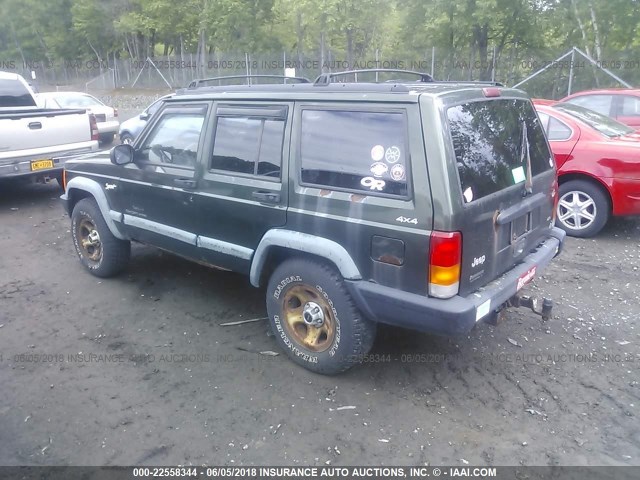 1J4FJ68S6WL263904 - 1998 JEEP CHEROKEE SPORT/CLASSIC მწვანე ფოტო 3