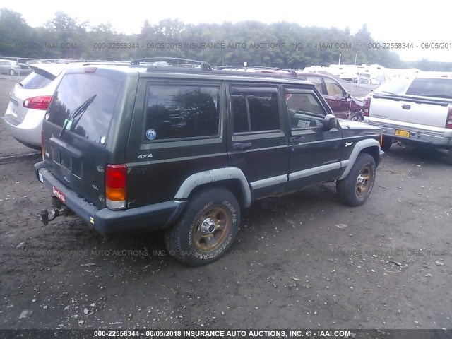 1J4FJ68S6WL263904 - 1998 JEEP CHEROKEE SPORT/CLASSIC მწვანე ფოტო 4