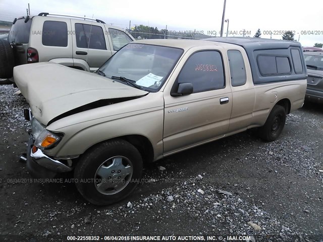 4TAVL52N6VZ325026 - 1997 TOYOTA TACOMA XTRACAB GOLD photo 2