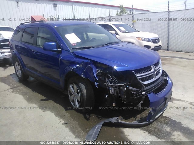 3C4PDCBG3CT255831 - 2012 DODGE JOURNEY SXT BLUE photo 1