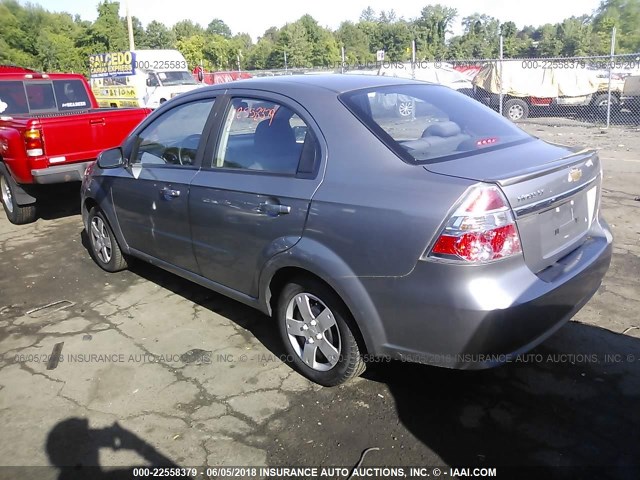 KL1TD5DE8AB074705 - 2010 CHEVROLET AVEO LS/LT 灰色 照片 3