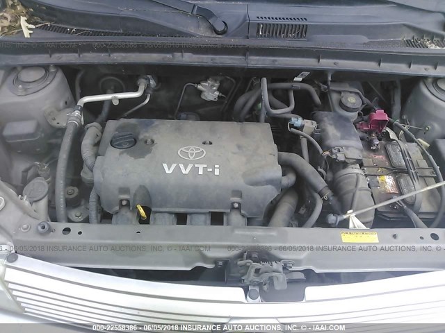 JTLKT334450173368 - 2005 TOYOTA SCION XB ნაცრისფერი ფოტო 10