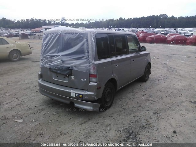 JTLKT334450173368 - 2005 TOYOTA SCION XB ნაცრისფერი ფოტო 4