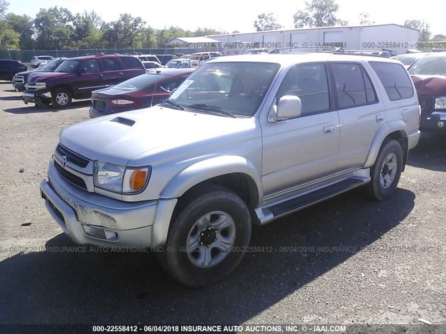 JT3HN86R610357178 - 2001 TOYOTA 4RUNNER SR5 SILVER photo 2