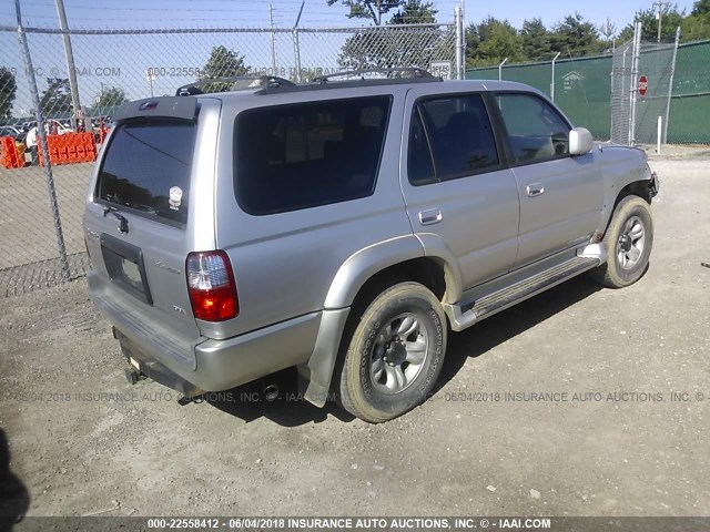 JT3HN86R610357178 - 2001 TOYOTA 4RUNNER SR5 SILVER photo 4