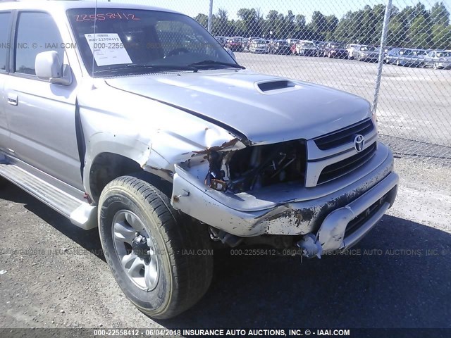 JT3HN86R610357178 - 2001 TOYOTA 4RUNNER SR5 SILVER photo 6