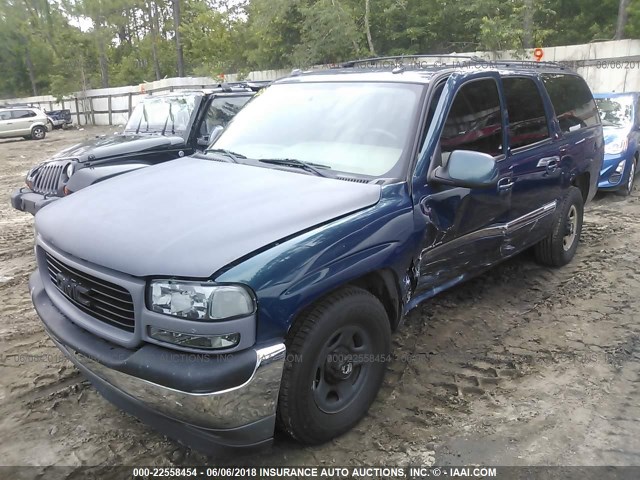 3GKEC16Z05G237989 - 2005 GMC YUKON XL C1500 BLUE photo 2