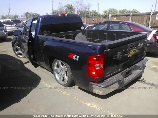 1GCNKSE03CZ148356 - 2012 CHEVROLET SILVERADO K1500 LT BLUE photo 3