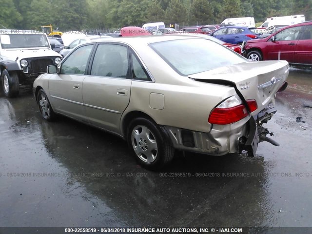 4T1BF28B54U367527 - 2004 TOYOTA AVALON XL/XLS BEIGE photo 3