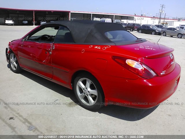 4T1FA38P46U091555 - 2006 TOYOTA CAMRY SOLARA SE/SLE RED photo 3