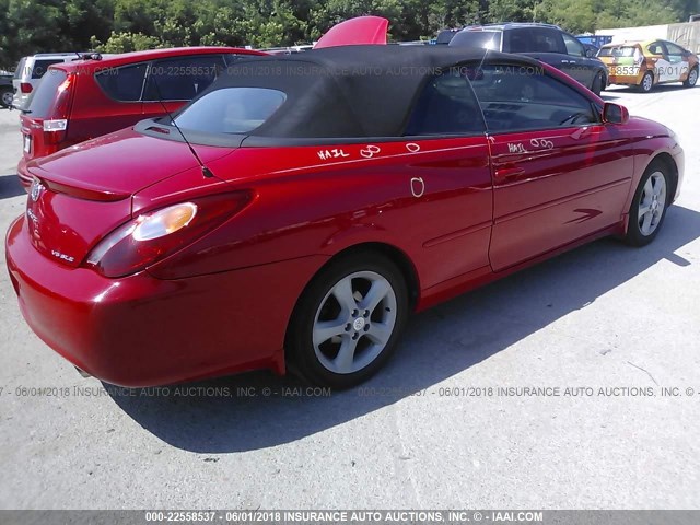 4T1FA38P46U091555 - 2006 TOYOTA CAMRY SOLARA SE/SLE წითელი ფოტო 4