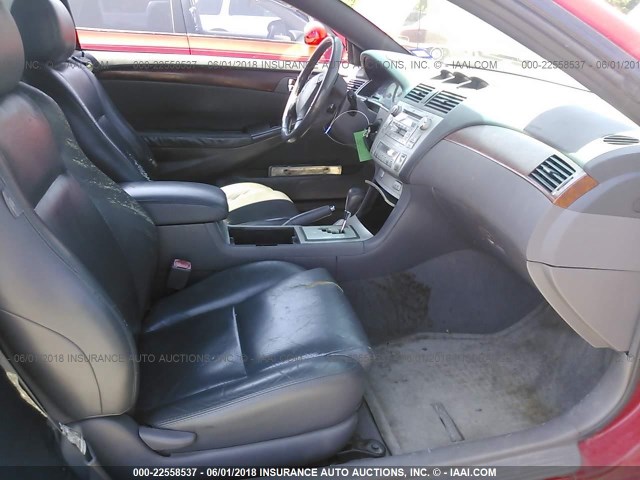 4T1FA38P46U091555 - 2006 TOYOTA CAMRY SOLARA SE/SLE წითელი ფოტო 5